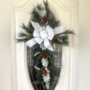 Cross evergreen wreath.NEW